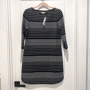 Max Studio Janie Textured Knit Dress - Black - Medium